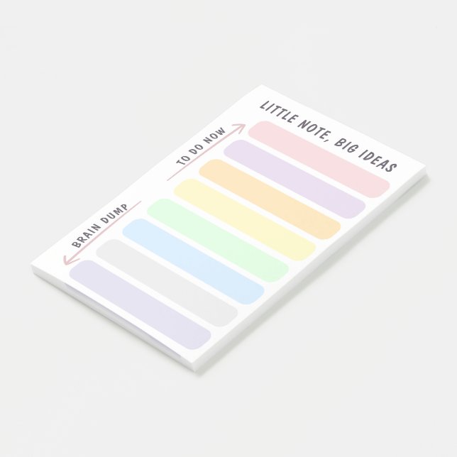 Bloco De Notas Pequenas Ideias Grandes, Formas de Calmação Suave, (Inclinado)