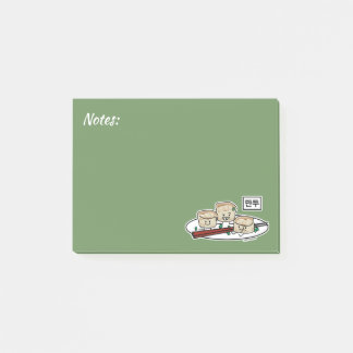 Bloco De Notas Pequeno almoço coreano hangul do dim sum da