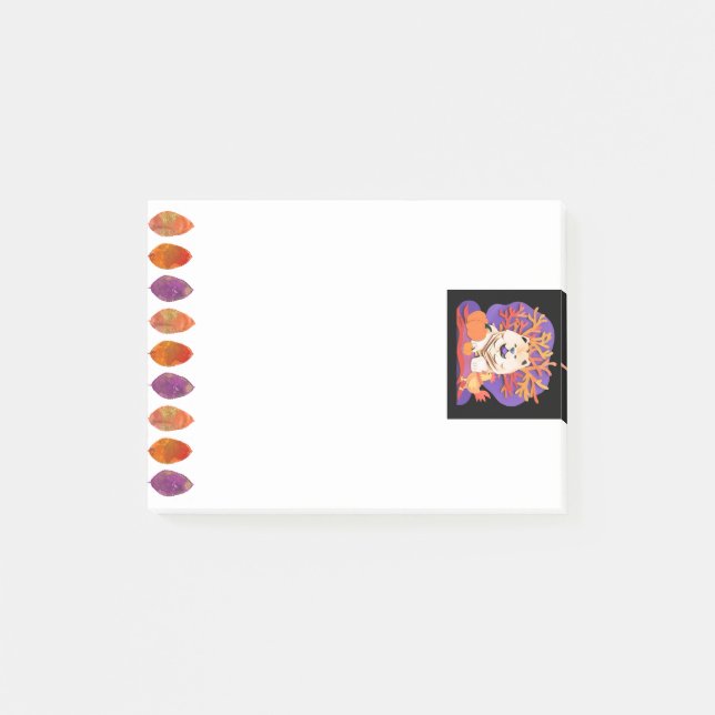 Bloco De Notas Pequeno Creme de Boo Chow (Frente)