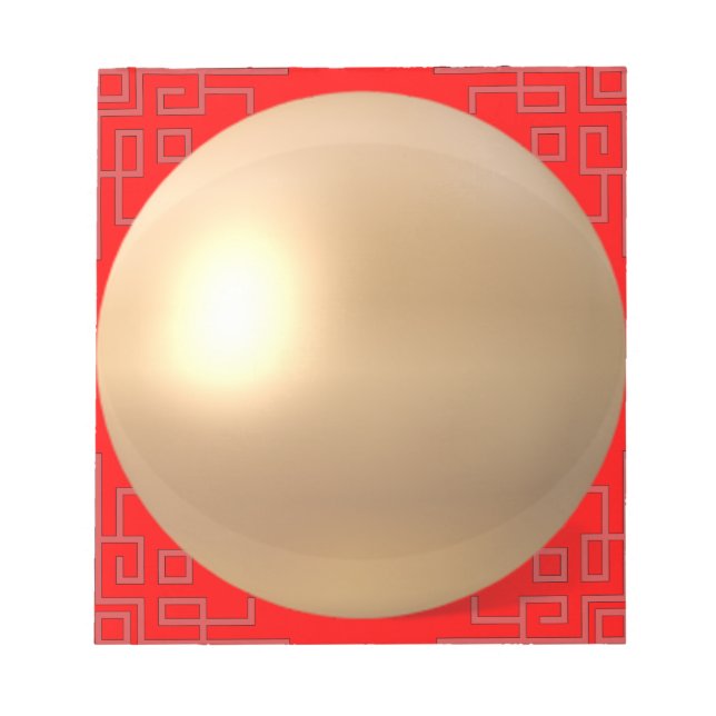 Bloco de notas pequeno Orbe Dourado (Frente)