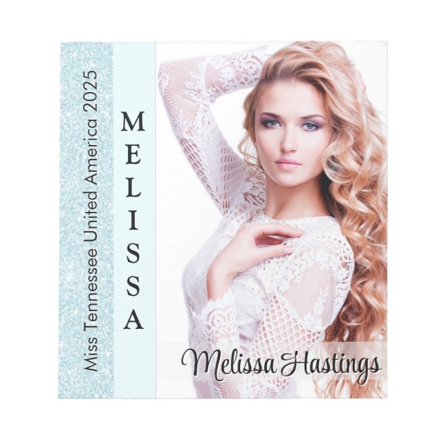 Bloco de Notas Pequeno para Autógrafos do Concurso (Frente)