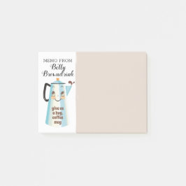 Bloco De Notas Percolator retro do pote do café do vintage bonito