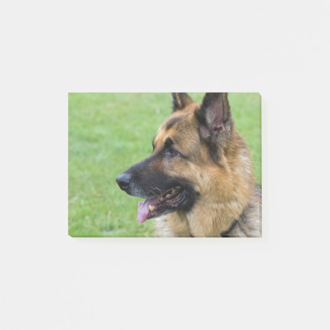 Bloco De Notas Perfil do german shepherd (Frente)