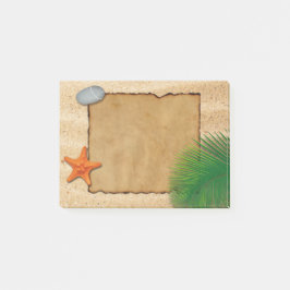 Bloco De Notas Pergaminho no fundo da areia - Notas pós-it®