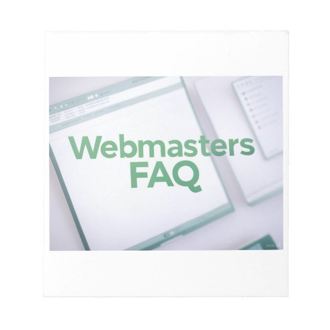 Bloco De Notas Perguntas frequentes sobre WebMasters (Frente)