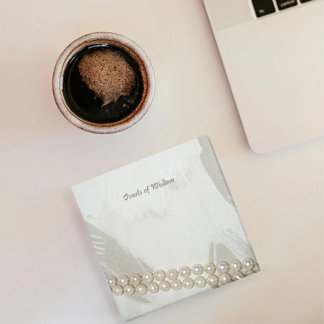 Bloco De Notas Pérolas Elegantes de Sabedoria