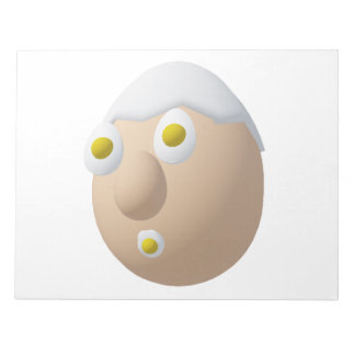 Bloco De Notas Personagem de Ovo Excêntrico RG & RA Design Fofo