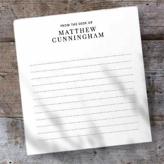 Bloco De Notas Personalidade Pessoal Moderno Elegante Simples e M