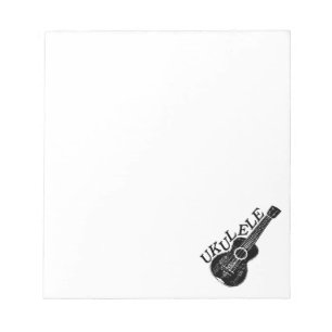 Bloco De Notas Personalização De Imagem E Texto Do Ukulele