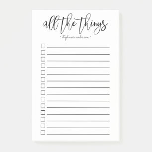 Bloco De Notas Personalizadas todas as coisas à mão