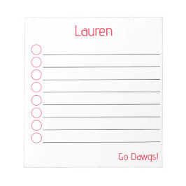 Bloco de notas personalizado