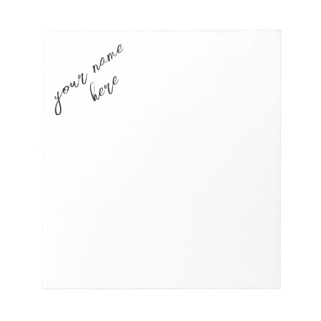 Bloco de notas personalizado (Frente)