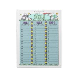 Bloco de Notas Personalizado Aliens Goal Planner