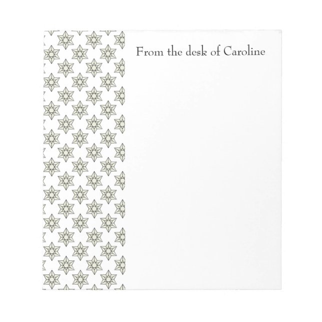 Bloco de Notas Personalizado Art Deco (Frente)