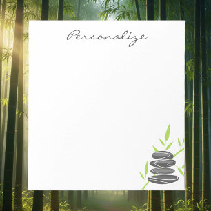Bloco de notas personalizado com arte zen de empil