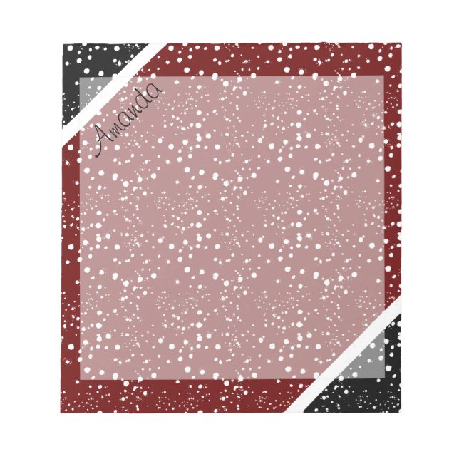 Bloco de notas personalizado com design legal de 3 (Frente)