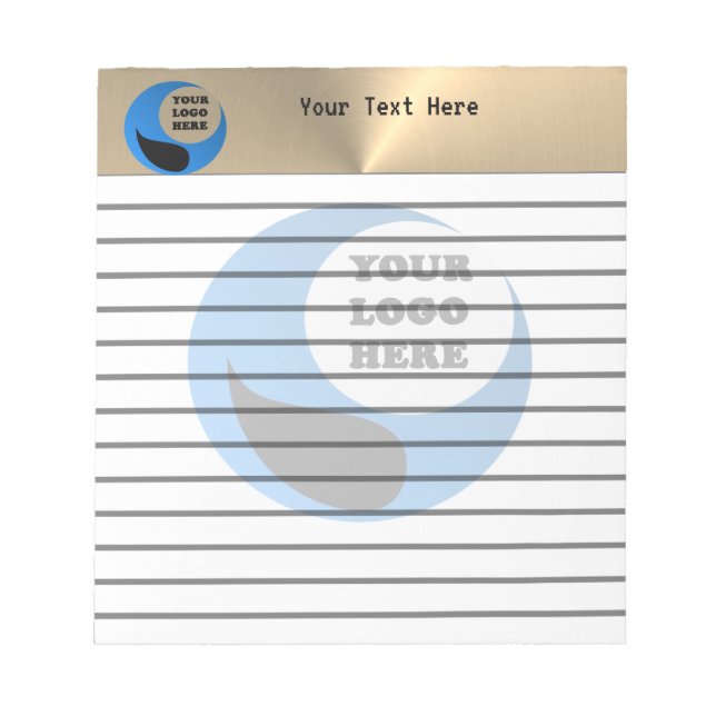 Bloco de Notas Personalizado com Logotipo (Frente)