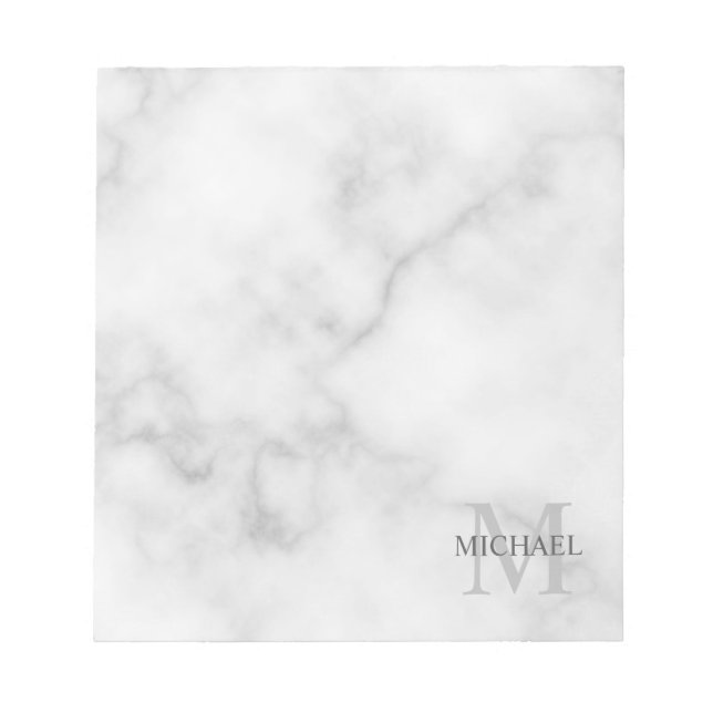 Bloco de Notas Personalizado com Monograma e Nome (Frente)