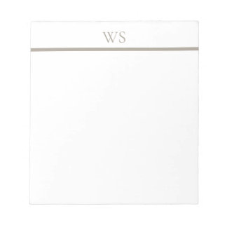 Bloco de Notas Personalizado com Monograma em Barr