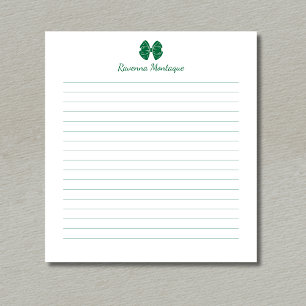 Bloco de Notas Personalizado com Nome Simples em V