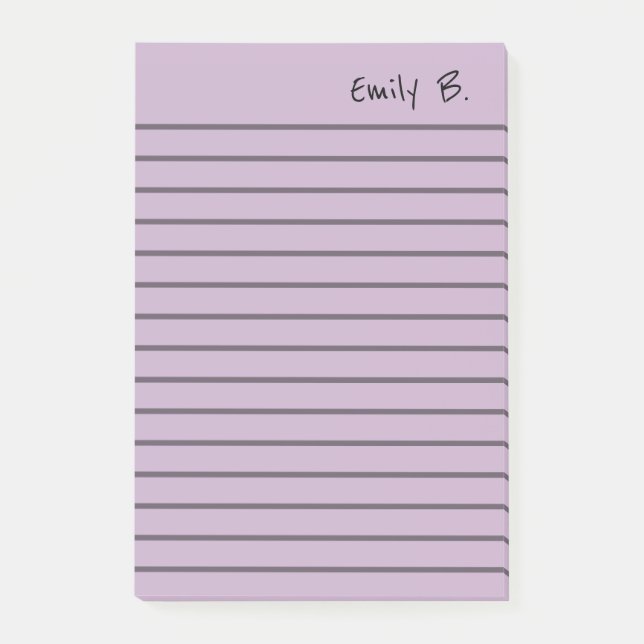 Bloco De Notas Personalizado Cor Personalizada 4x6 Linhado (Frente)