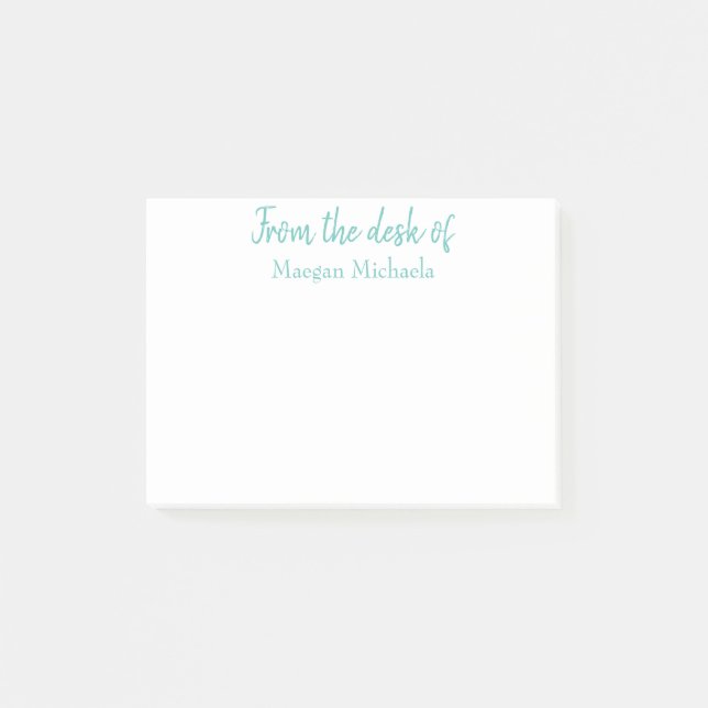 Bloco De Notas PERSONALIZADO DA MESA DAS anotações Postadas (Frente)