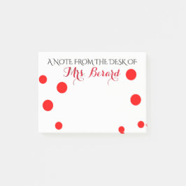 BLOCO DE NOTAS PERSONALIZADO DA MESA DO PROFESSOR