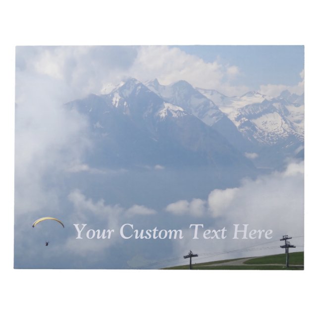 Bloco de notas personalizado de Alpes Austríacos (Frente)