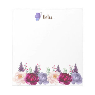 Bloco de Notas Personalizado de Autôs de Aquarela