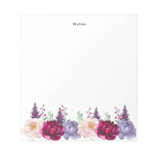 Bloco de Notas Personalizado de Autôs de Aquarela