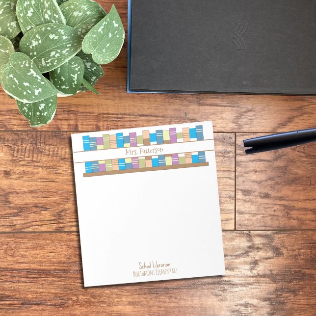 Bloco de Notas Personalizado de Bibliotecas Escola (Criador carregado)