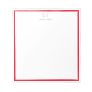 Bloco de Notas Personalizado de Borda Clássico