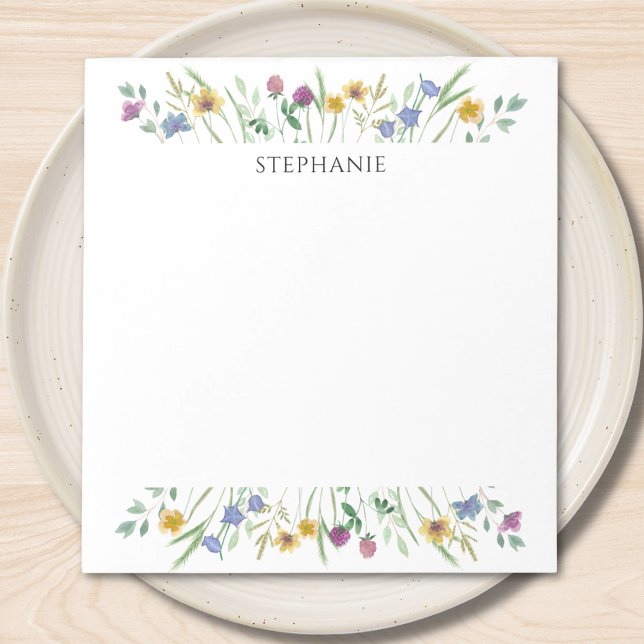 Bloco de Notas Personalizado de Flores Silvestres (Criador carregado)