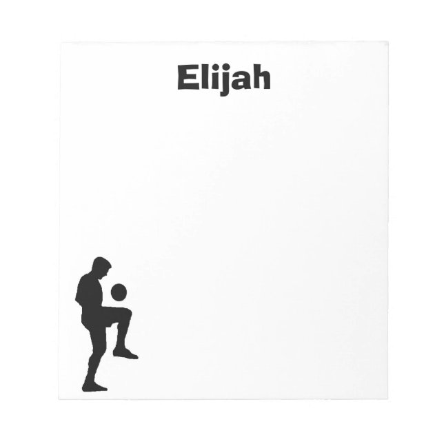 Bloco de Notas Personalizado de Futebol (masculino (Frente)