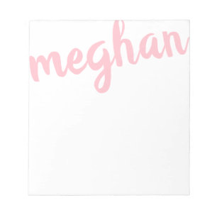 Bloco de Notas Personalizado de Rosa claro Big Nam