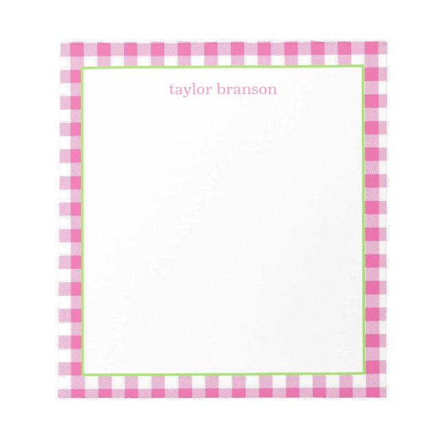 Bloco de notas personalizado de Xadrez de búfalo (Frente)