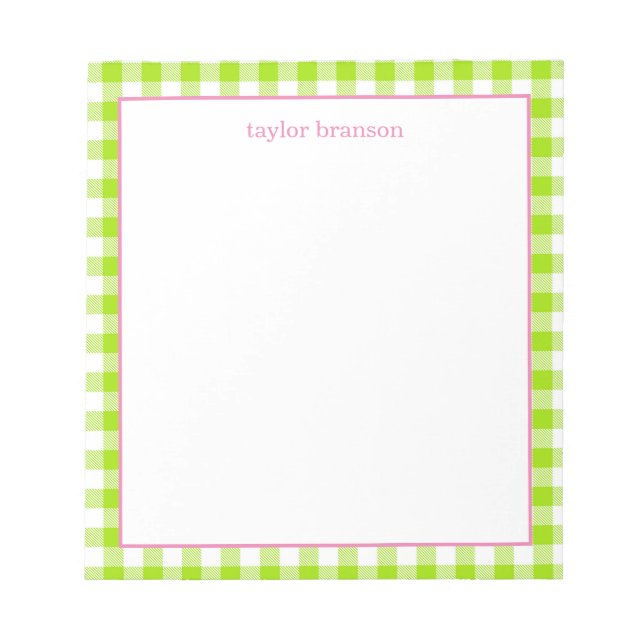 Bloco de notas personalizado de Xadrez de búfalo (Frente)