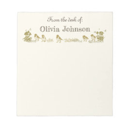 Bloco de Notas Personalizado - Design de Pássaro e