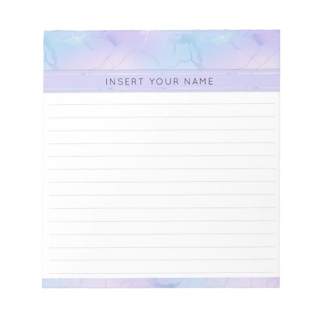 Bloco de notas personalizado Design Marble 5,5" x  (Frente)