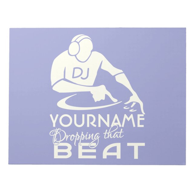 Bloco de notas personalizado DJ (Frente)