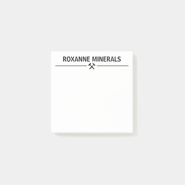 Bloco De Notas Personalizado do Geólogo (Frente)