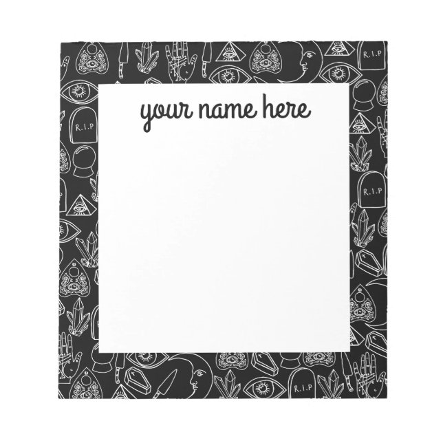 Bloco de Notas Personalizado do Halloween (Frente)