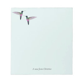 Bloco de notas personalizado do Hummingbird