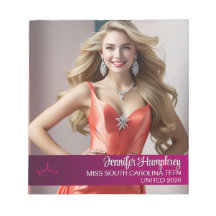 Bloco de Notas Personalizado do Pageant do Pageant