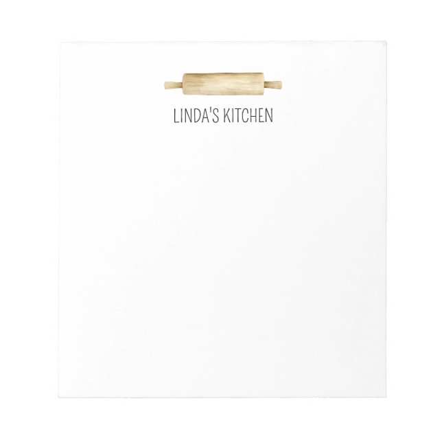 Bloco de Notas Personalizado do Pino de Rolagem em (Frente)