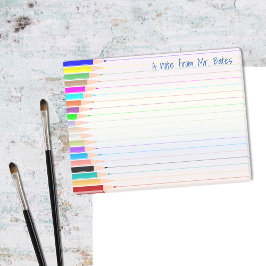 Bloco de Notas Personalizado do Professor de Arte