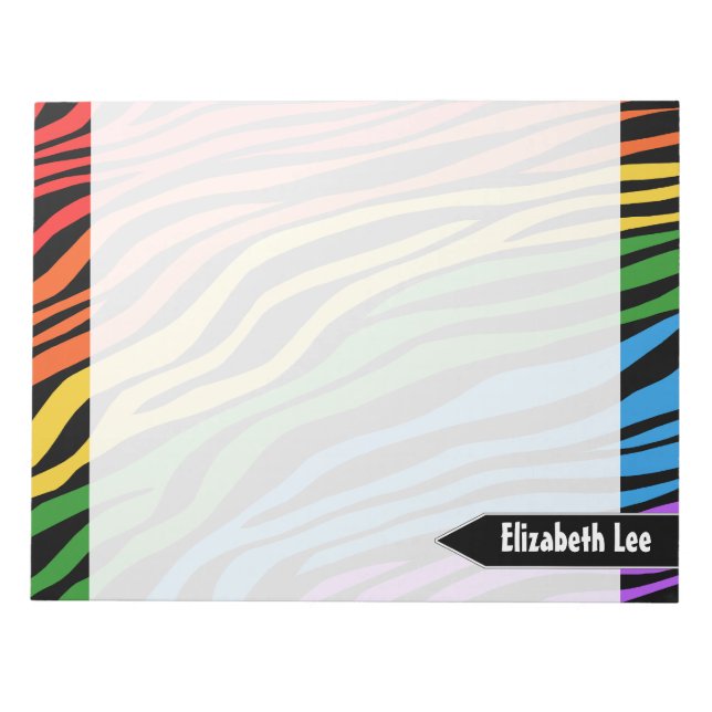 Bloco de notas personalizado do Rainbow Mix da Imp (Frente)