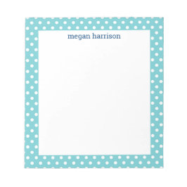 Bloco de notas personalizado em altura bolinhas