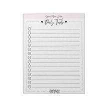 Bloco de Notas Personalizado Lista de Tarefas