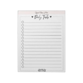 Bloco de Notas Personalizado Lista de Tarefas